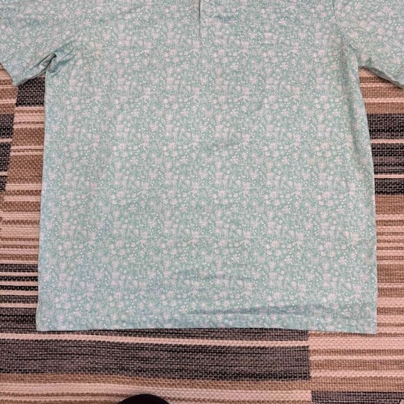 Greenside Mens Golf Polo Shirt Polyester Blend Side Slit Short Sleeves Green XL - Picture 3 of 12